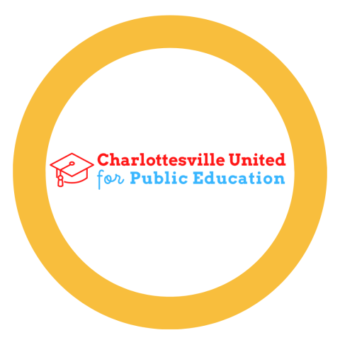 Charlottesville United logo in a yellow circle