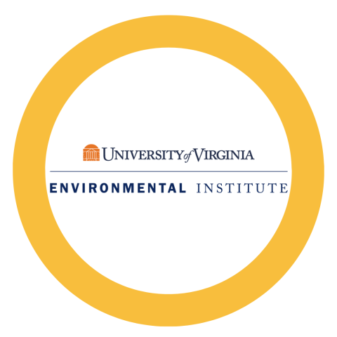 UVA's Environmental Institute logo in a yellow circle