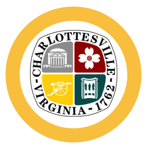 City of Charlottesville Department of Human Services logo in a yellow circle